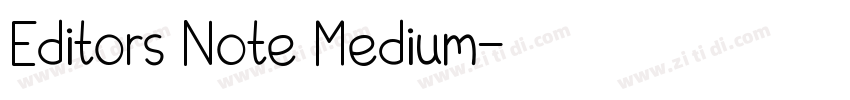 Editors Note Medium字体转换
